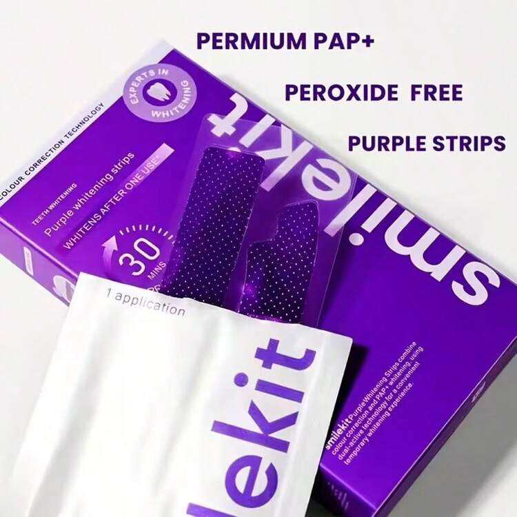 V34 Colour Corrector Purple Whitening Strips