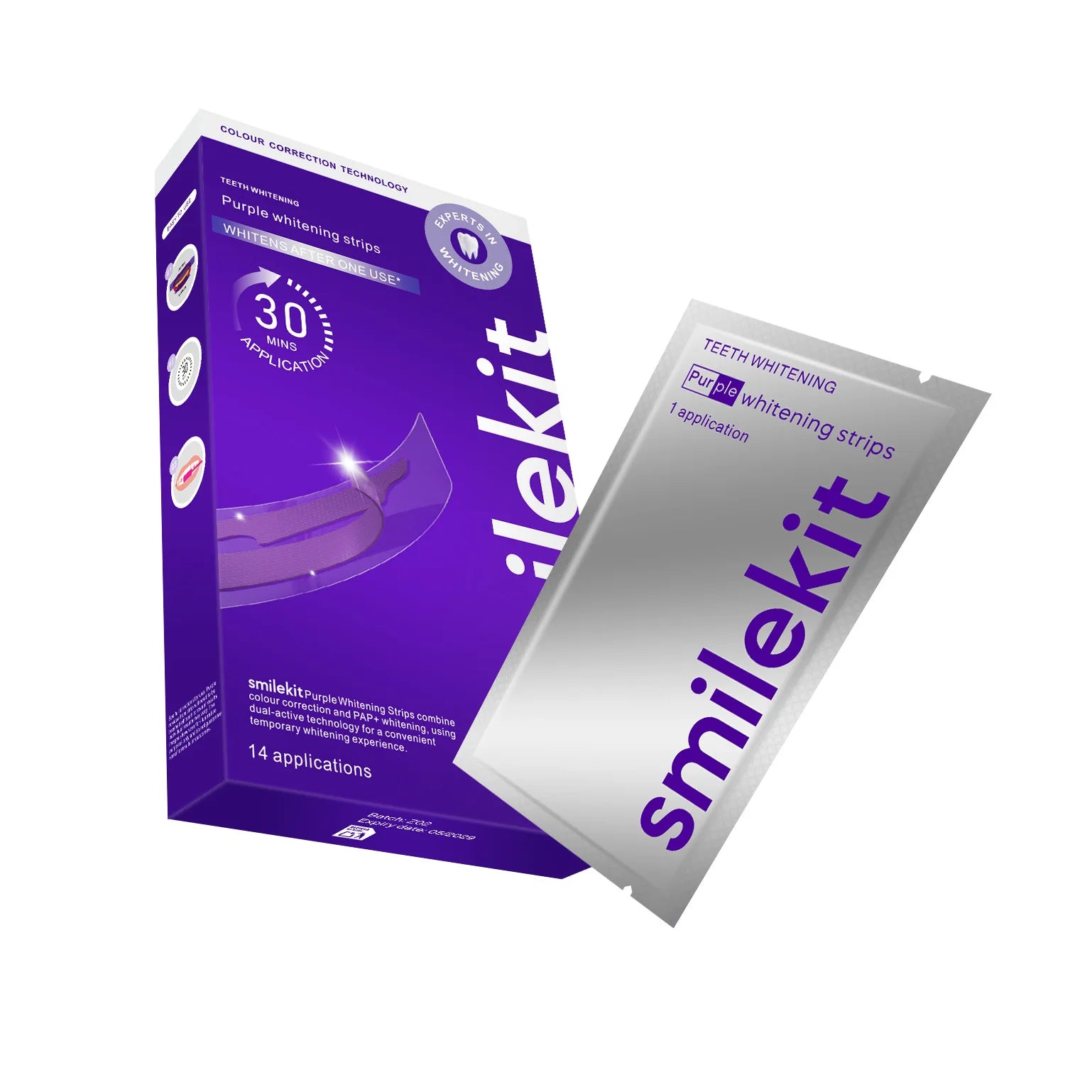 V34 Colour Corrector Purple Whitening Strips